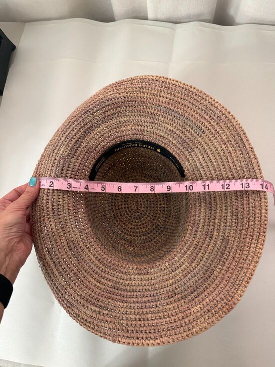 Helen Kaminski 100% Raffia Woven Handmade Hat Size Small Made in Madagascar